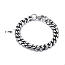 Load image into Gallery viewer, Glam Gold 3 TO 11MM MENS MIAMI CUBAN LINK BRACELET IN STAINLESS STEEL