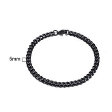 Load image into Gallery viewer, Glam Gold 3 TO 11MM MENS MIAMI CUBAN LINK BRACELET IN STAINLESS STEEL