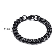 Load image into Gallery viewer, Glam Gold 3 TO 11MM MENS MIAMI CUBAN LINK BRACELET IN STAINLESS STEEL