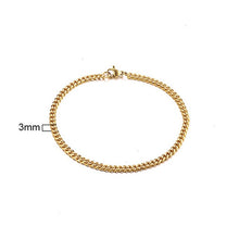 Load image into Gallery viewer, Glam Gold 3 TO 11MM MENS MIAMI CUBAN LINK BRACELET IN STAINLESS STEEL