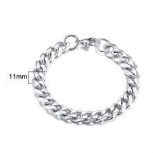 Load image into Gallery viewer, Glam Gold 3 TO 11MM MENS MIAMI CUBAN LINK BRACELET IN STAINLESS STEEL