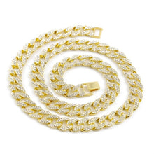 Load image into Gallery viewer, Glam Gold New 15mm Iced Out Miami Cuban Link Chain Necklace
