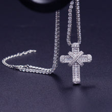 Load image into Gallery viewer, Glam Gold Luxury Cubic Zirconia Cross Necklace
