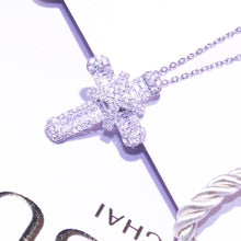 Load image into Gallery viewer, Glam Gold Luxury Cubic Zirconia Cross Necklace