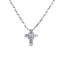 Load image into Gallery viewer, Glam Gold Luxury Cubic Zirconia Cross Necklace