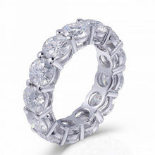 Load image into Gallery viewer, Glam Gold 925 SILVER PAVE SETTING FULL SQUARE Simulated Diamond BAND
