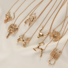 Load image into Gallery viewer, Glam Gold Horoscope Necklaces