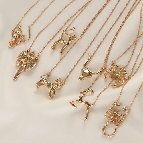 Glam Gold Horoscope Necklaces
