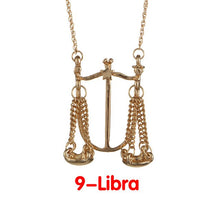 Load image into Gallery viewer, Glam Gold Horoscope Necklaces
