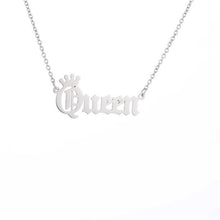 Load image into Gallery viewer, Glam Gold New Queen Pendant Necklace