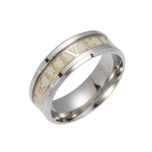 Glam Gold Luminous Plated silver Ring