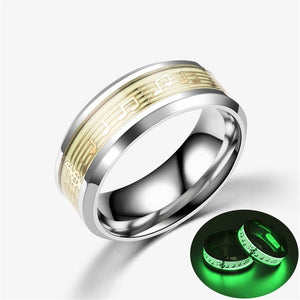 Glam Gold Luminous Plated silver Ring