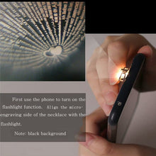 Load image into Gallery viewer, Gold&amp;Silver 100 languages I love you Projection Ring &amp; Necklace Set