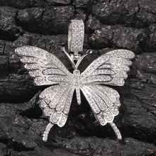 Load image into Gallery viewer, Glam Gold Butterfly Pendant 9mm Rose Gold Cuban Chain
