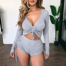 Load image into Gallery viewer, Gray Black Fall Women Suits