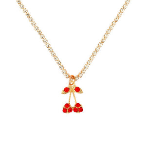 Portrait Coin Cross Crystal Chokers Necklace Set