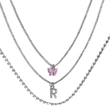 Load image into Gallery viewer, Portrait Coin Cross Crystal Chokers Necklace Set