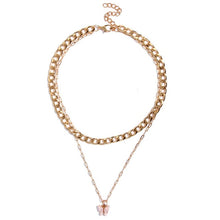 Load image into Gallery viewer, Portrait Coin Cross Crystal Chokers Necklace Set