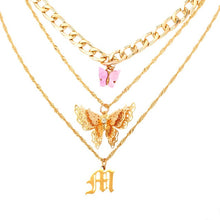 Load image into Gallery viewer, Portrait Coin Cross Crystal Chokers Necklace Set