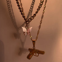 Load image into Gallery viewer, Portrait Coin Cross Crystal Chokers Necklace Set