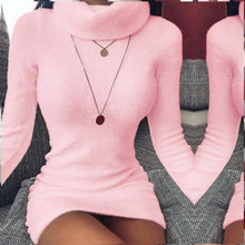 Load image into Gallery viewer, Autumn Fashion Turtleneck Long Sleeve Bodycon Dress