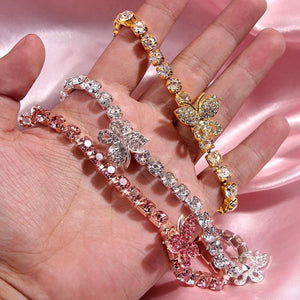 Luxury Rhinestone Tennis Cuban Choker Necklace