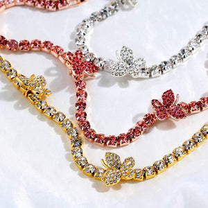 Luxury Rhinestone Tennis Cuban Choker Necklace