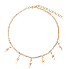 Load image into Gallery viewer, Red Crystal Cherry Leaf Pendant Tennis Necklaces
