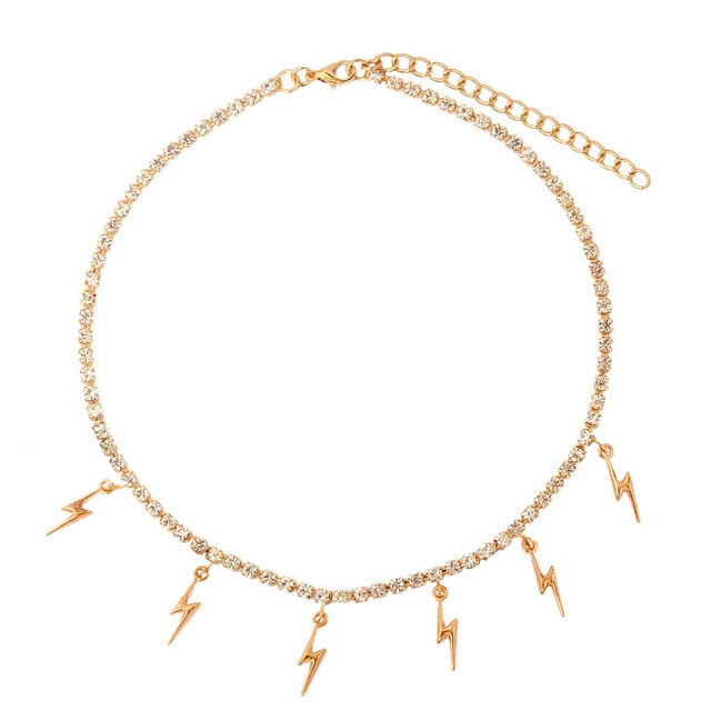 Red Crystal Cherry Leaf Pendant Tennis Necklaces