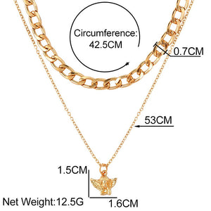 High Quality Initial Chunky Choker Chain Necklace