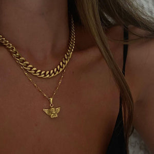 High Quality Initial Chunky Choker Chain Necklace