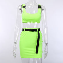 Load image into Gallery viewer, Two Piece Set Fluorescent Party Night