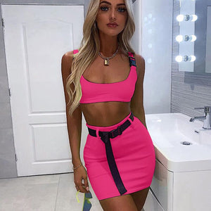 Two Piece Set Fluorescent Party Night