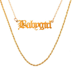 Multilayer Butterfly Crystal Dragon Charms Necklace