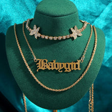 Load image into Gallery viewer, Multilayer Butterfly Crystal Dragon Charms Necklace