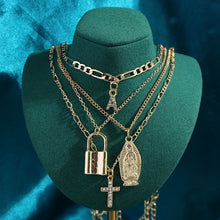 Load image into Gallery viewer, Multilayer Butterfly Crystal Dragon Charms Necklace