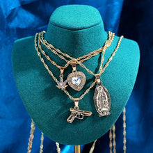 Load image into Gallery viewer, Multilayer Butterfly Crystal Dragon Charms Necklace