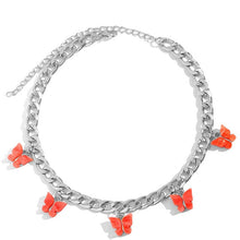 Load image into Gallery viewer, Punk Butterfly Pendant Cuban Necklace