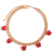 Load image into Gallery viewer, Punk Butterfly Pendant Cuban Necklace
