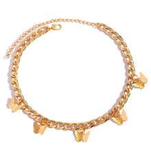 Load image into Gallery viewer, Punk Butterfly Pendant Cuban Necklace