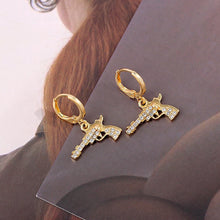 Load image into Gallery viewer, Punk Gun Pistol Pendant Earrings