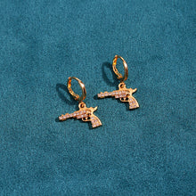 Load image into Gallery viewer, Punk Gun Pistol Pendant Earrings