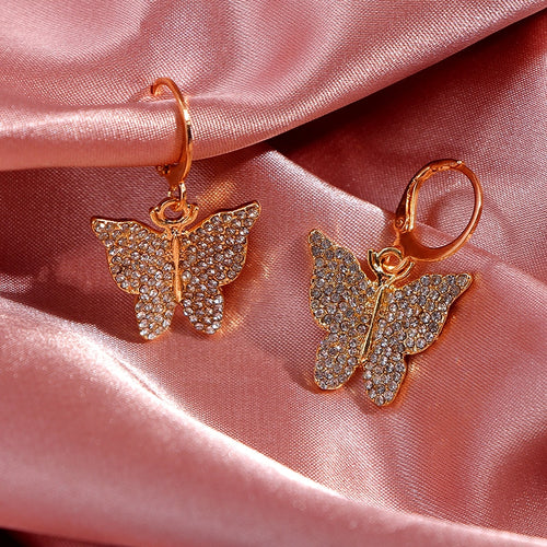 Luxury Butterfly Drop Earrings