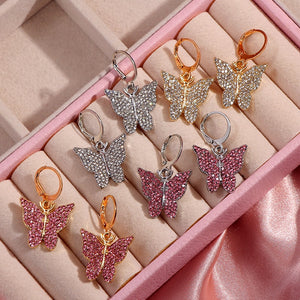 Luxury Butterfly Drop Earrings