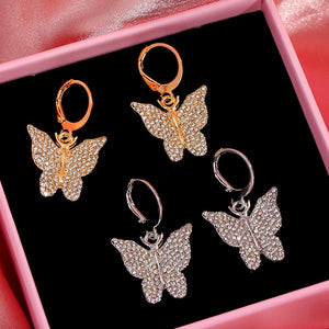 Luxury Butterfly Drop Earrings