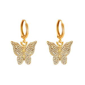 Luxury Butterfly Drop Earrings
