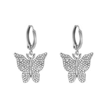 Load image into Gallery viewer, Luxury Butterfly Drop Earrings