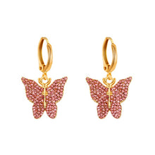 Load image into Gallery viewer, Luxury Butterfly Drop Earrings