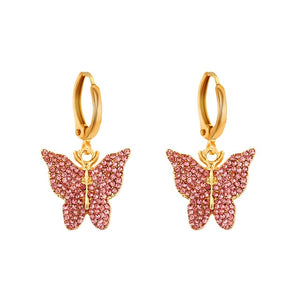 Luxury Butterfly Drop Earrings