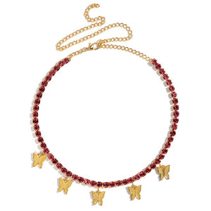 Shiny 5mm Crystal Clavicle Chain Choker Necklace